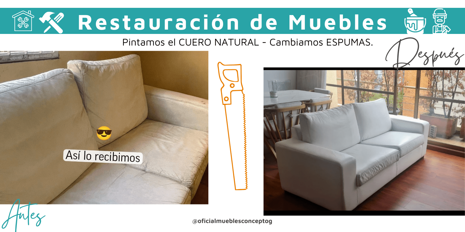 Muebles Concepto G | Restauración de Muebles - Cuero Natural