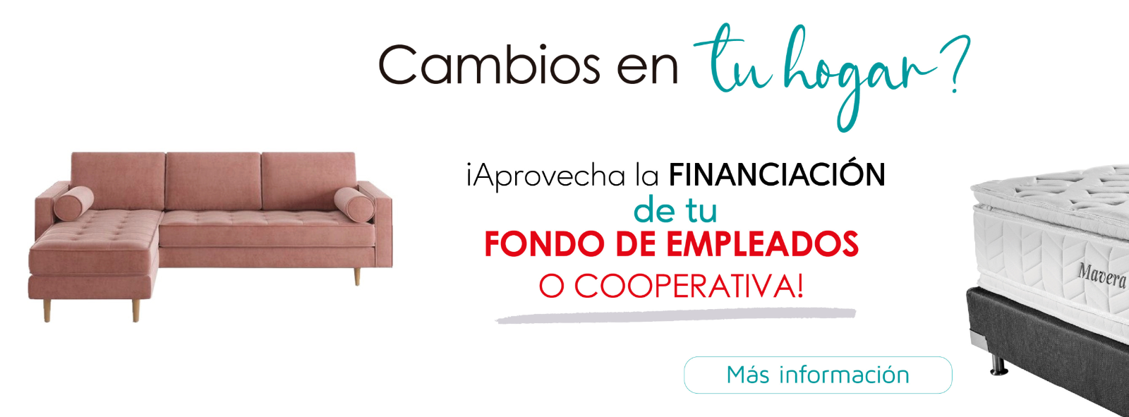 Muebles Concepto G | Financiación a través del Fondo o Cooperativa de Empleados